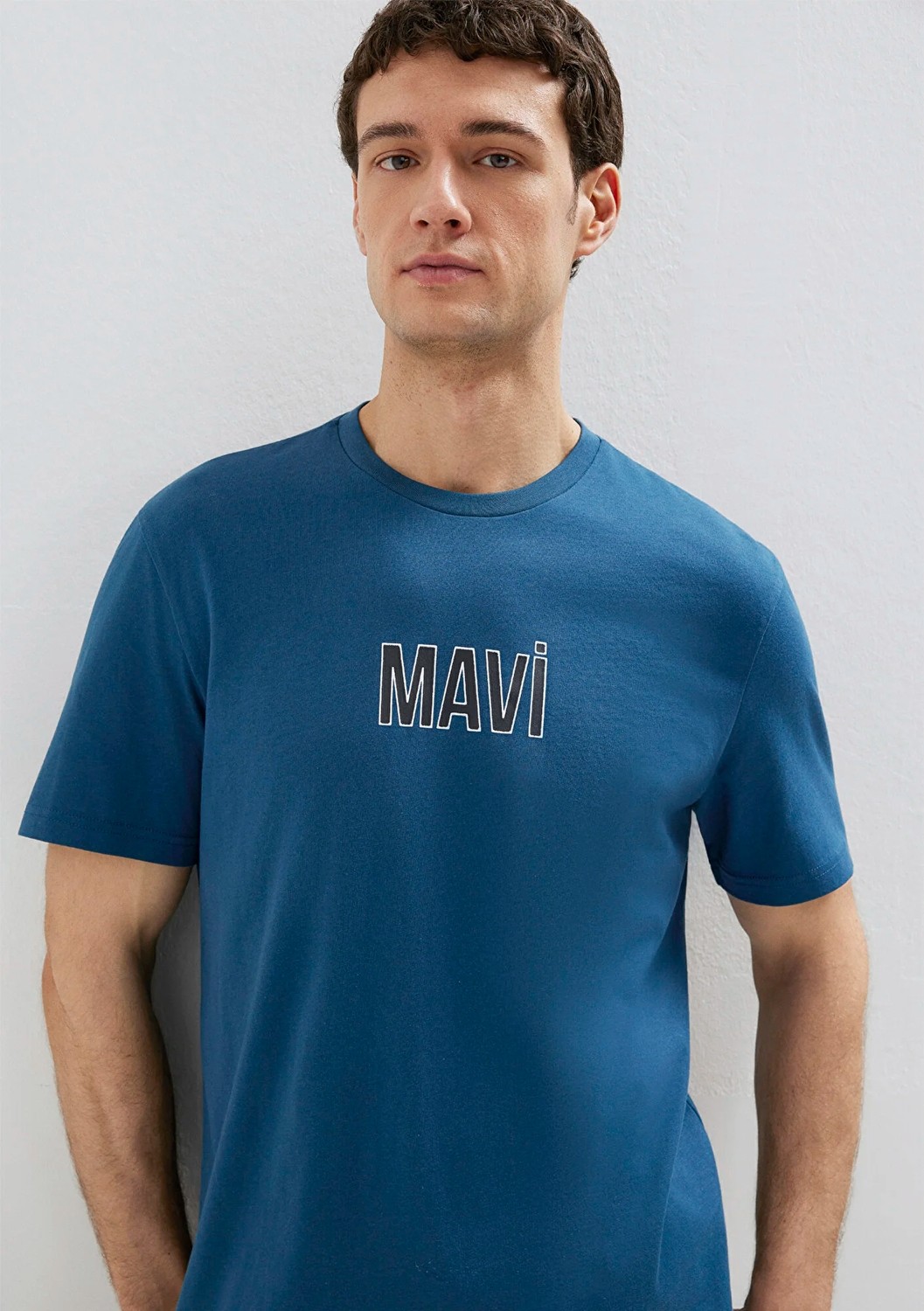 Mavi Logo Baskılı Mavi Tişört 0613186-70764
