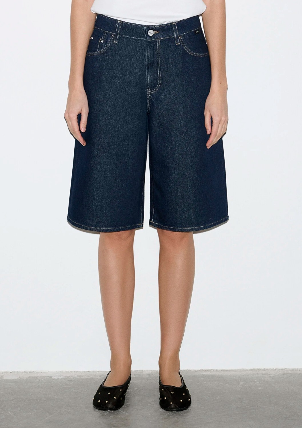 Mavi Edition Rinse Jean Şort 1411233-A1593 görsel 4