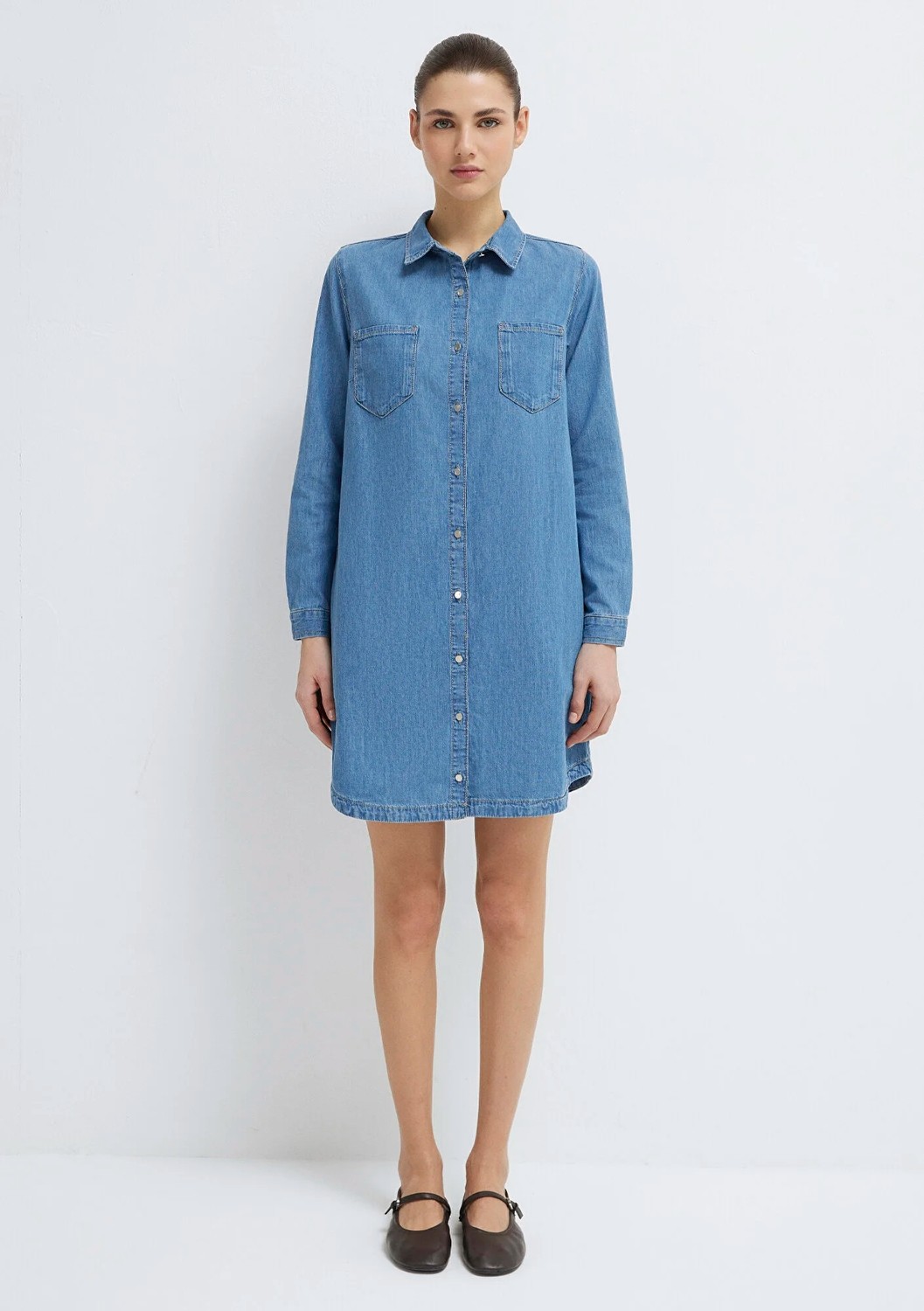 Mavi Liz Everyday Indigo Mavisi Jean Elbise 130656-A1578 görsel 3