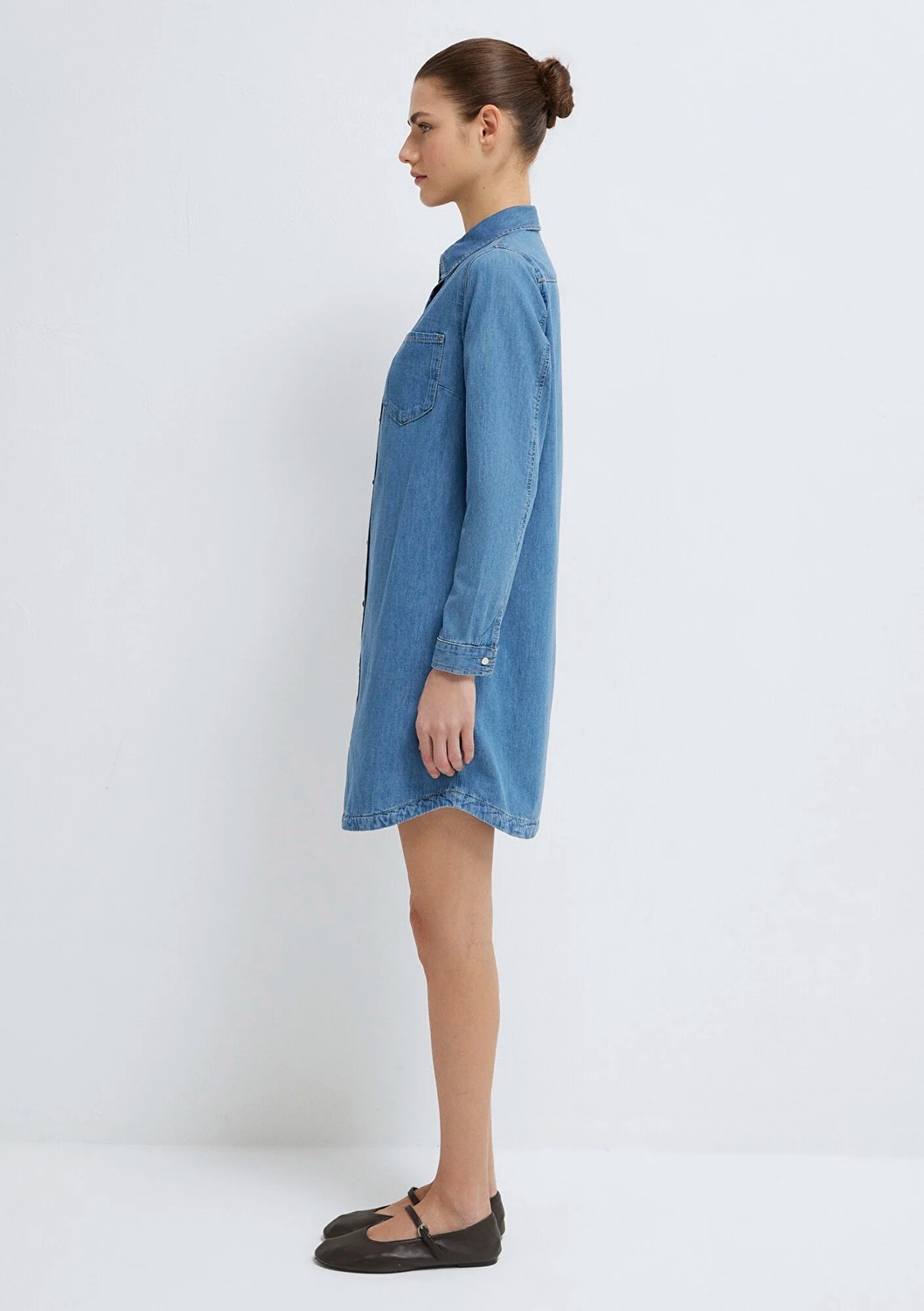 Mavi Liz Everyday Indigo Mavisi Jean Elbise 130656-A1578 görsel 4