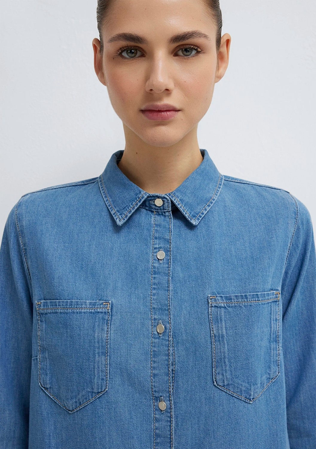 Mavi Liz Everyday Indigo Mavisi Jean Elbise 130656-A1578 görsel 6