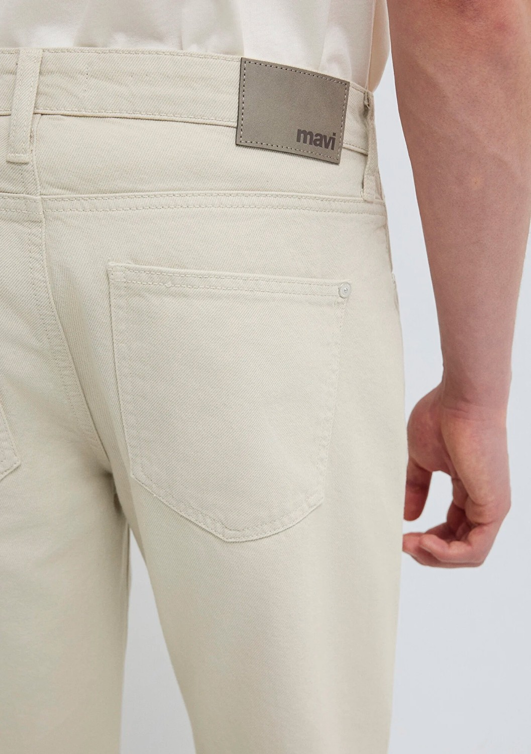 Mavi Lisbon Ekru Gabardin Pantolon 0010039-A3058 görsel 8