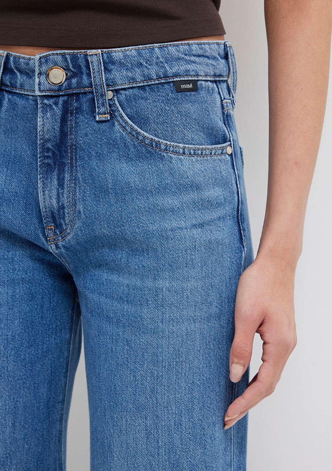 Mavi Grace Iconic Gölgeli Indigo Mavisi Jean Pantolon 1018584-A1600 görsel 6