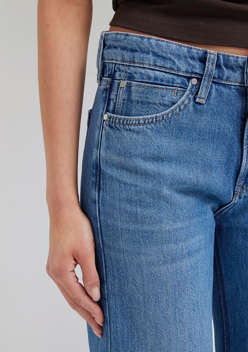 Mavi Grace Iconic Gölgeli Indigo Mavisi Jean Pantolon 1018584-A1600 görsel 7