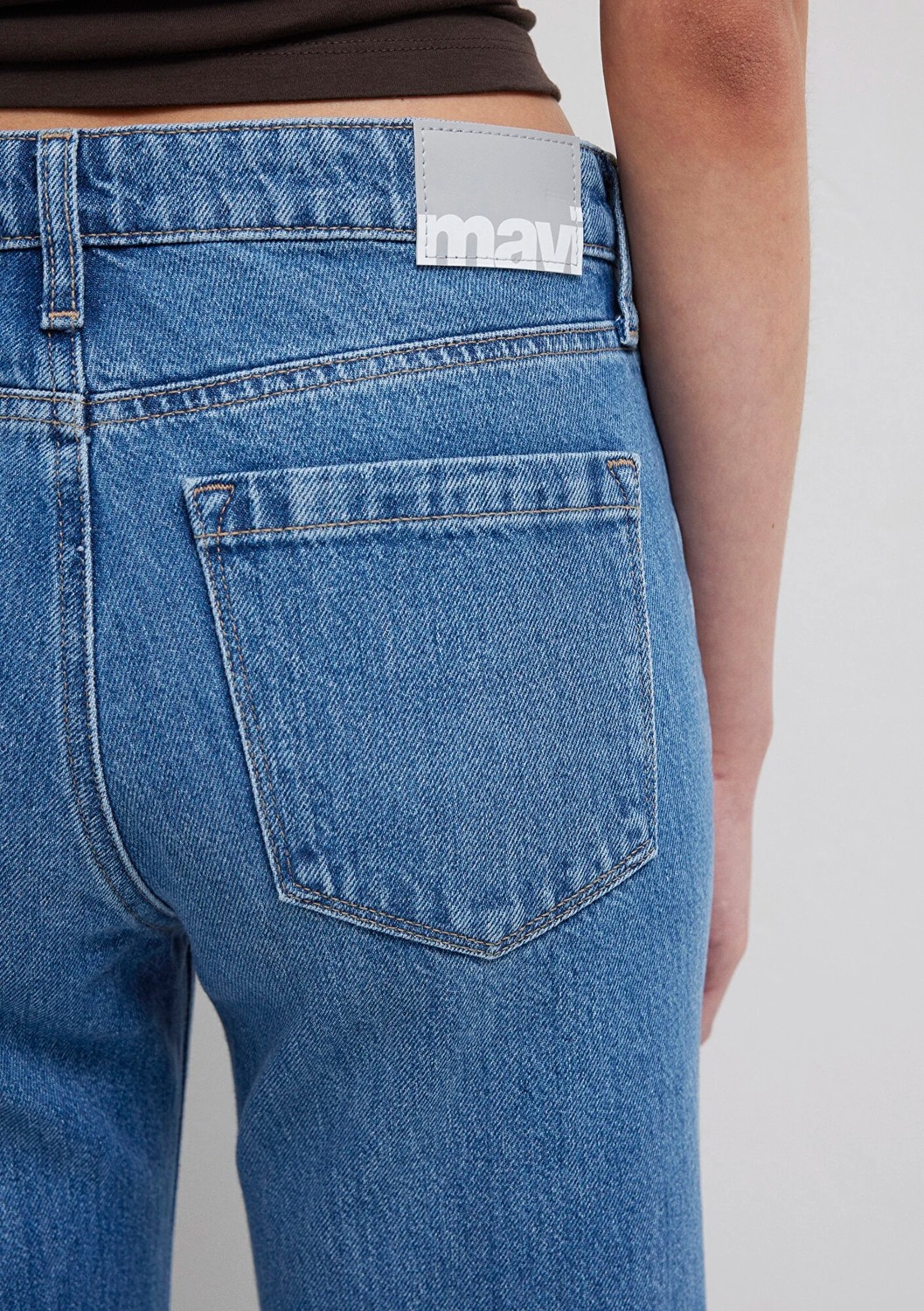 Mavi Grace Iconic Gölgeli Indigo Mavisi Jean Pantolon 1018584-A1600 görsel 8
