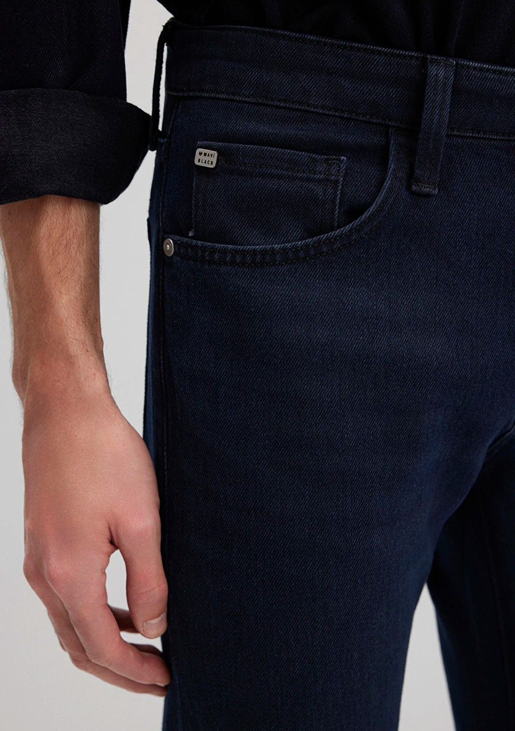 mavi KVNÇ Mavi Black Koyu Gece Mavisi Jean Pantolon 001070-91239 görsel 6