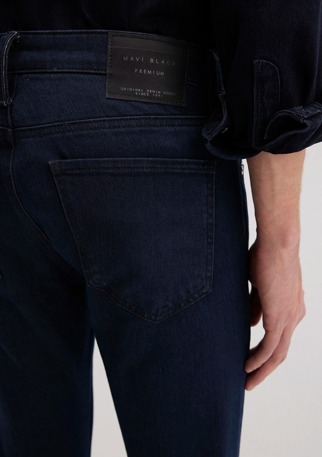 mavi KVNÇ Mavi Black Koyu Gece Mavisi Jean Pantolon 001070-91239 görsel 7