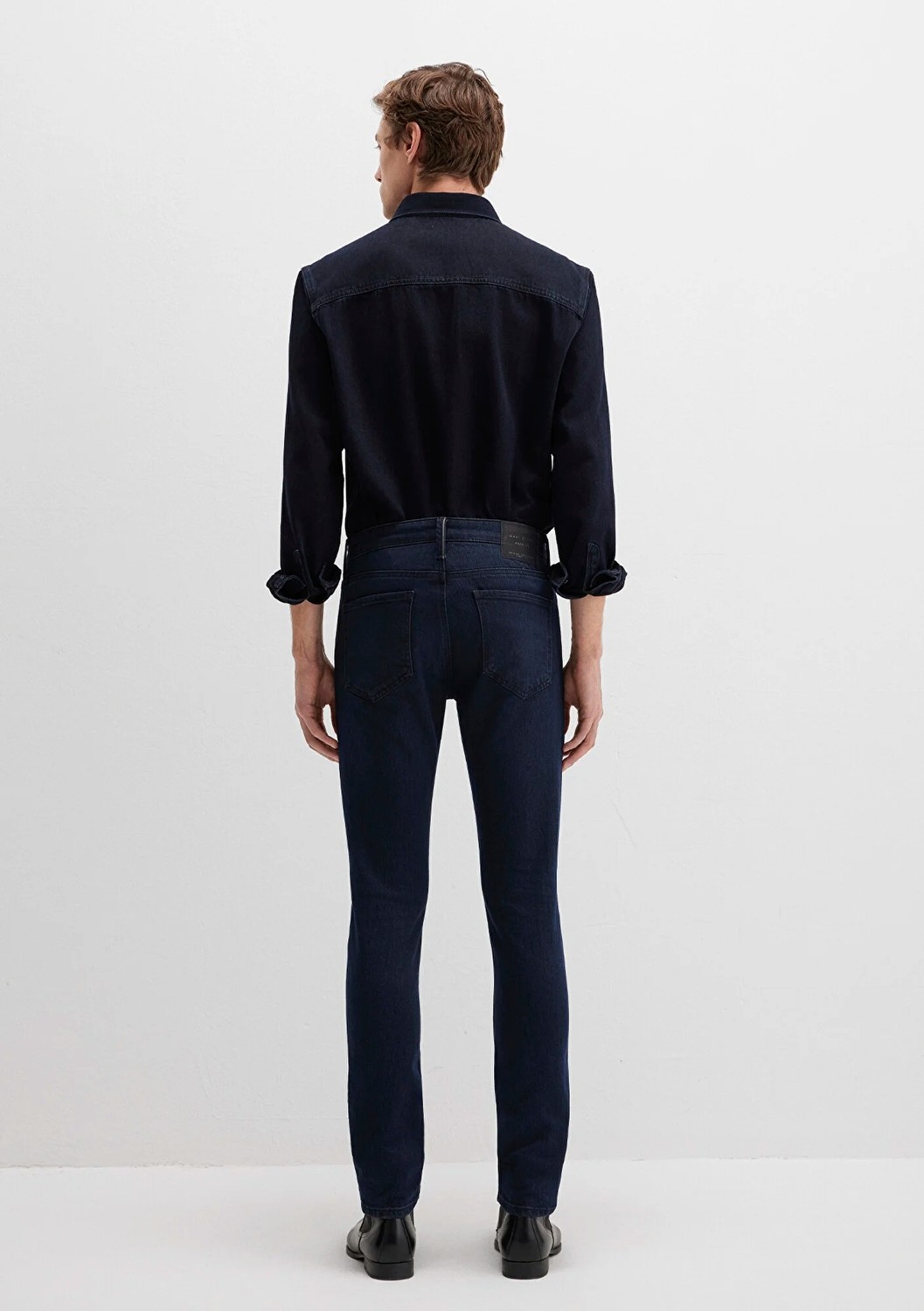 mavi KVNÇ Mavi Black Koyu Gece Mavisi Jean Pantolon 001070-91239 görsel 4