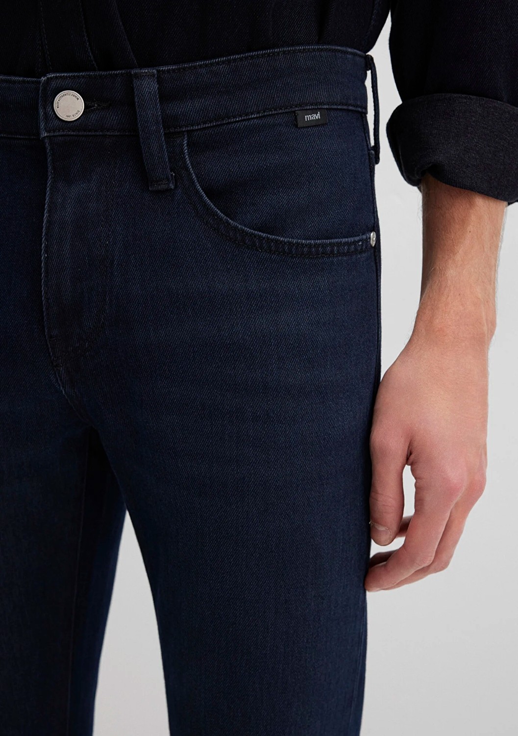 mavi KVNÇ Mavi Black Koyu Gece Mavisi Jean Pantolon 001070-91239 görsel 5