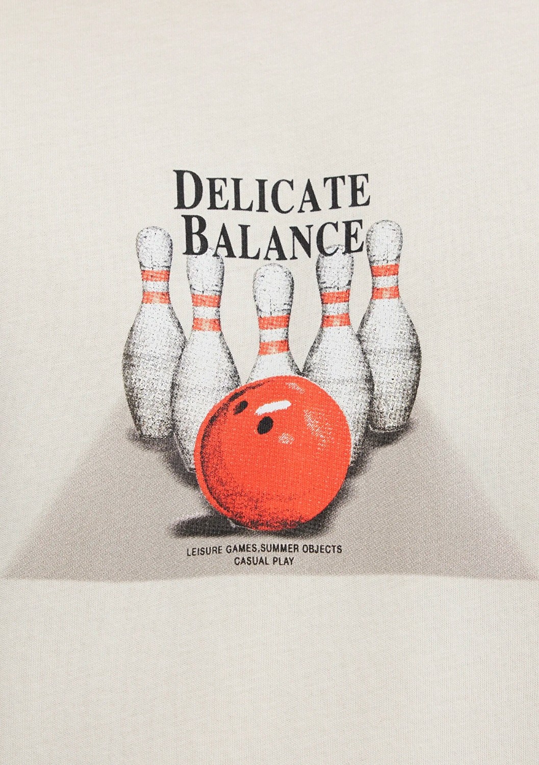 Mavi Bowling Baskılı Bej Tişört 0613634-70134 görsel 7