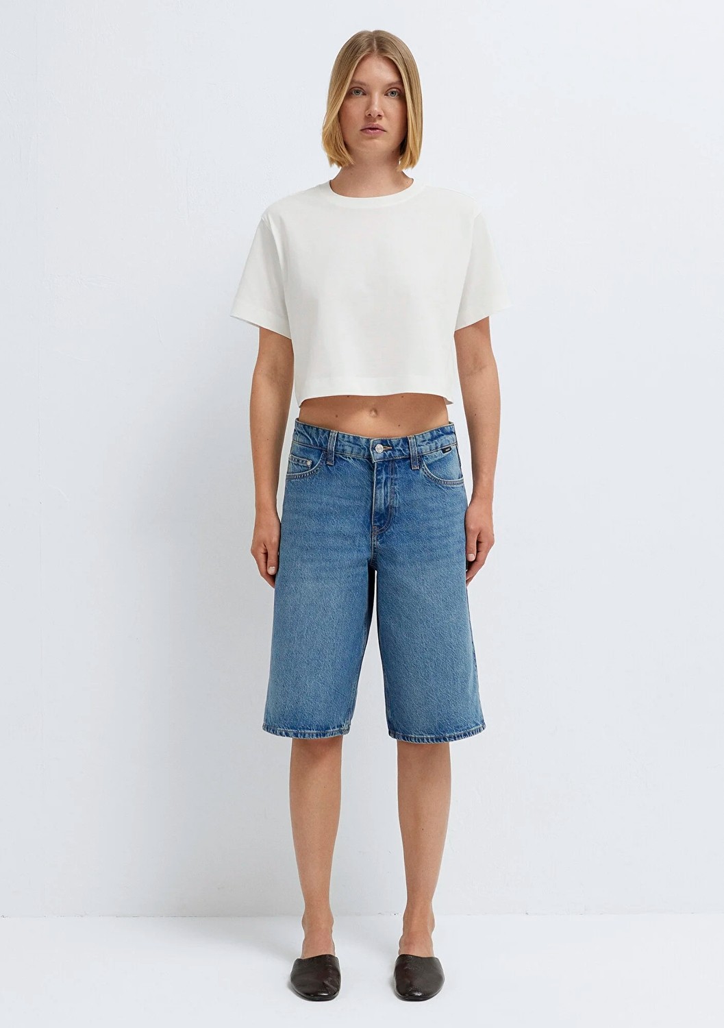Mavi Real Blue Vintage Indigo Mavisi Jean Şort 1411233-87779 görsel 4