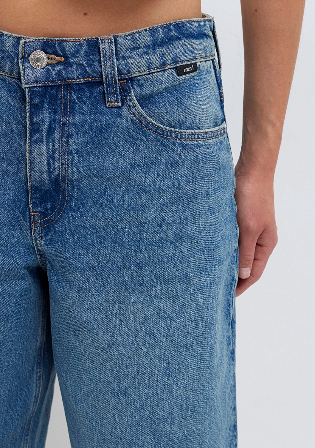 Mavi Real Blue Vintage Indigo Mavisi Jean Şort 1411233-87779 görsel 7