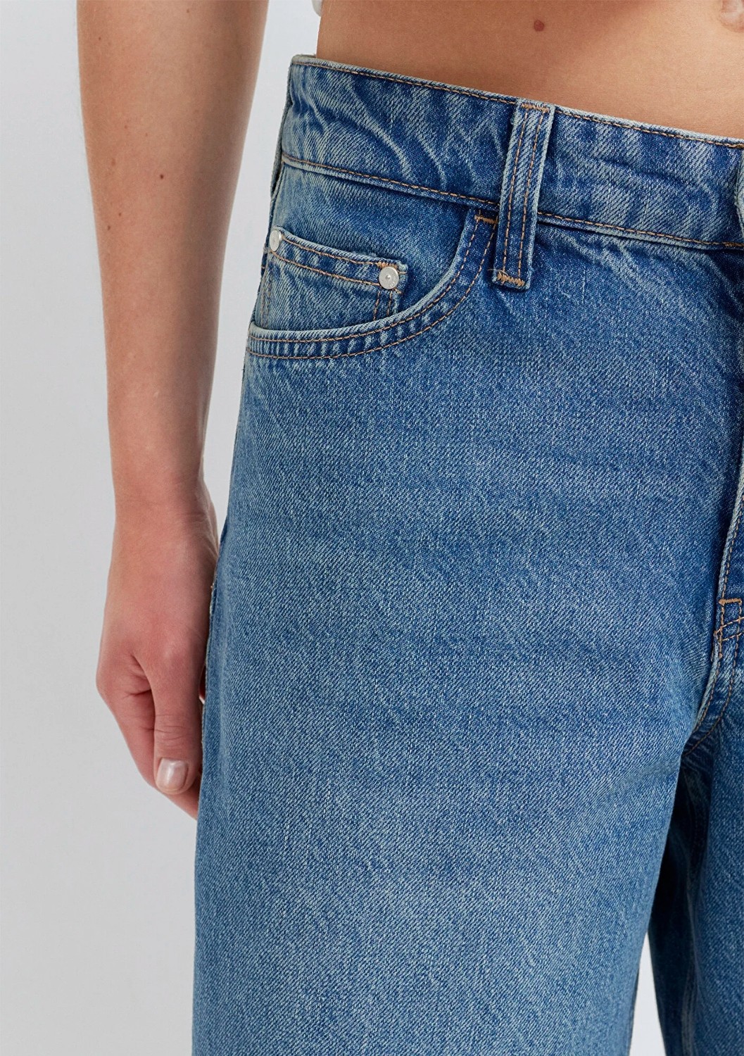 Mavi Real Blue Vintage Indigo Mavisi Jean Şort 1411233-87779 görsel 8
