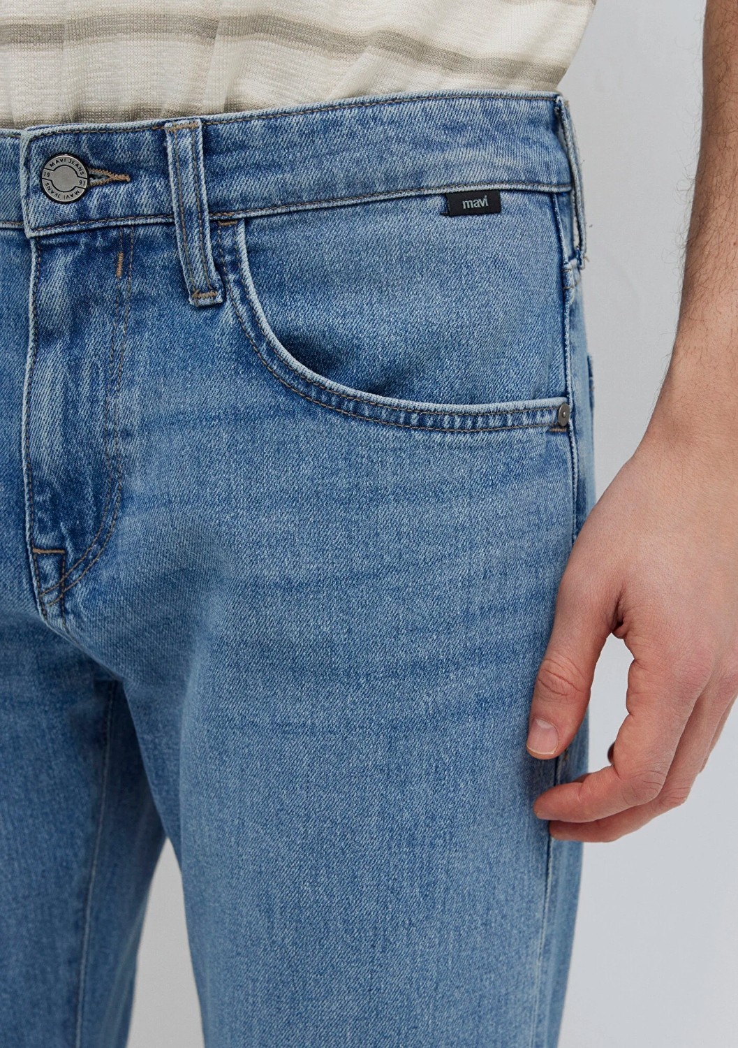 Mavi Jake Premium Blue Puslu Açık Mavi Jean Pantolon 0042283030 görsel 7