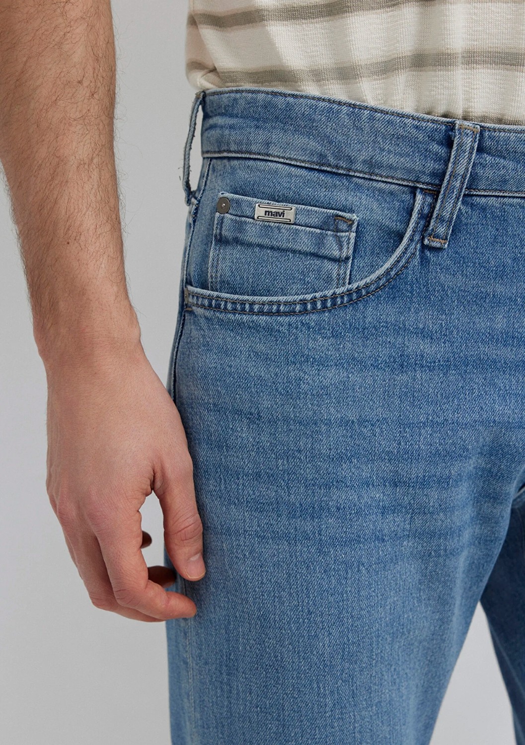 Mavi Jake Premium Blue Puslu Açık Mavi Jean Pantolon 0042283030 görsel 8