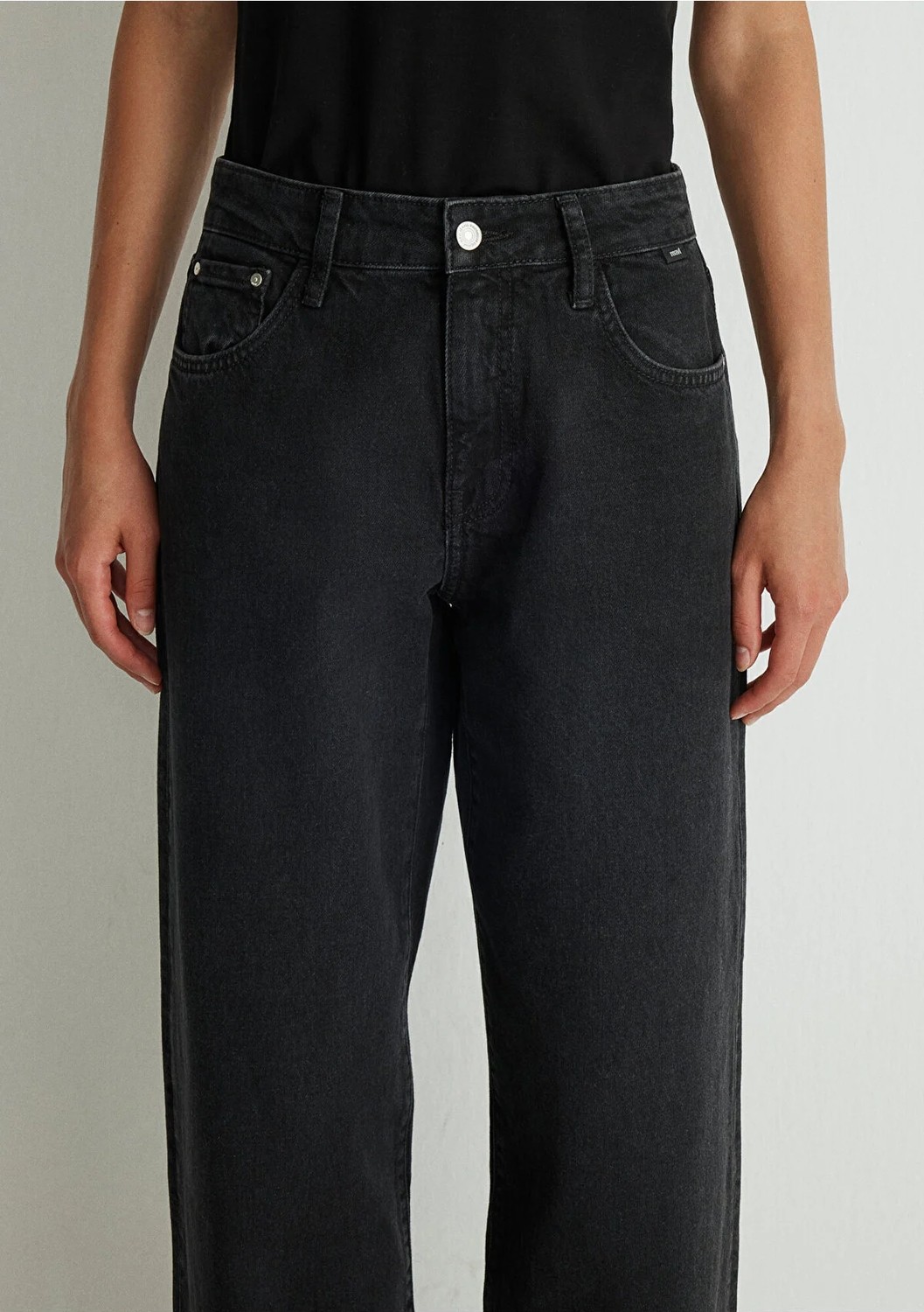 Mavi Leila Real Blue Gri Smoke Jean Pantolon 1010600-88244 görsel 6