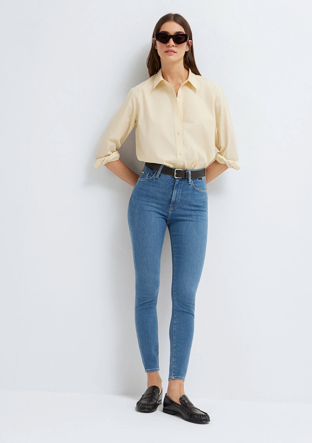 Mavi Serenay Gold Premium Vintage Indigo Mavisi Jean Pantolon 100980-A1549 görsel 3