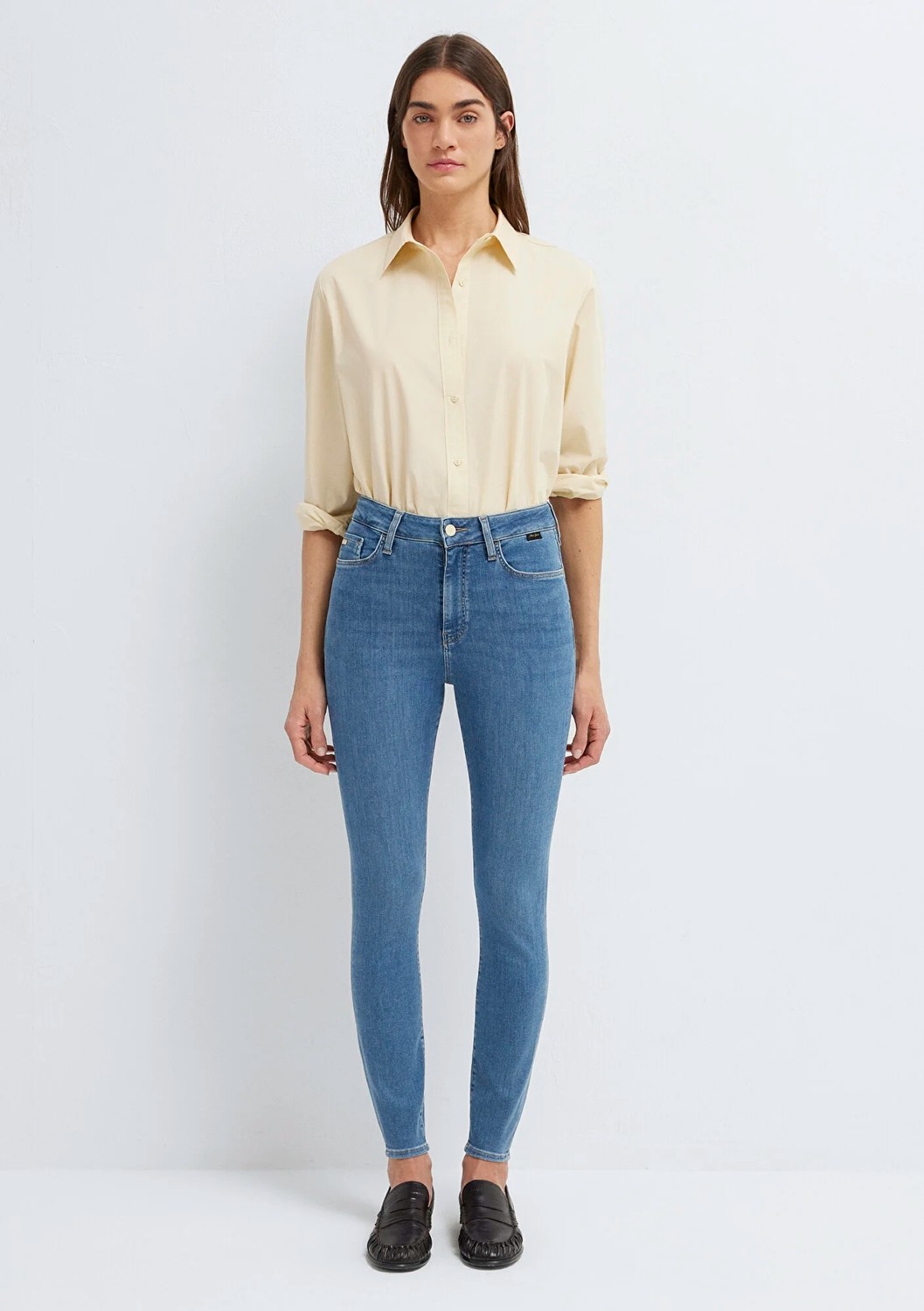 Mavi Serenay Gold Premium Vintage Indigo Mavisi Jean Pantolon 100980-A1549 görsel 4