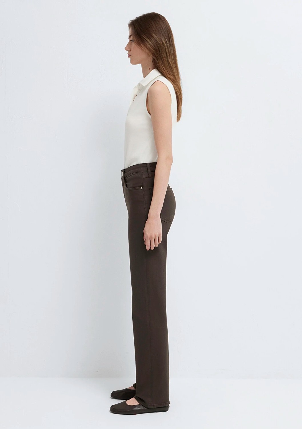 Mavi Sky Classic Denim Koyu Kahverengi Gabardin Pantolon 1010627-A3931 görsel 5