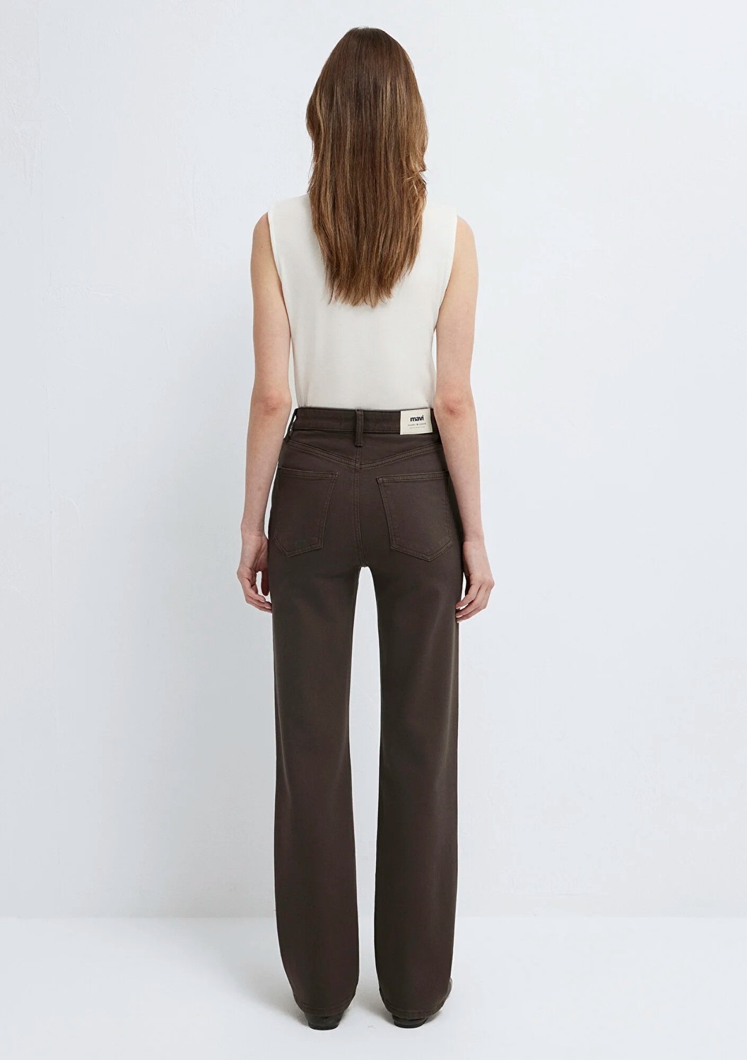 Mavi Sky Classic Denim Koyu Kahverengi Gabardin Pantolon 1010627-A3931 görsel 6