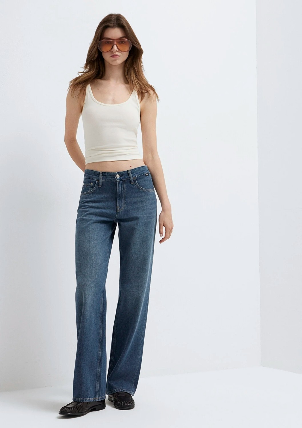 Mavi Lovely Classic Denim Puslu Koyu Mavi Jean Pantolon 1012645-A3167 görsel 3