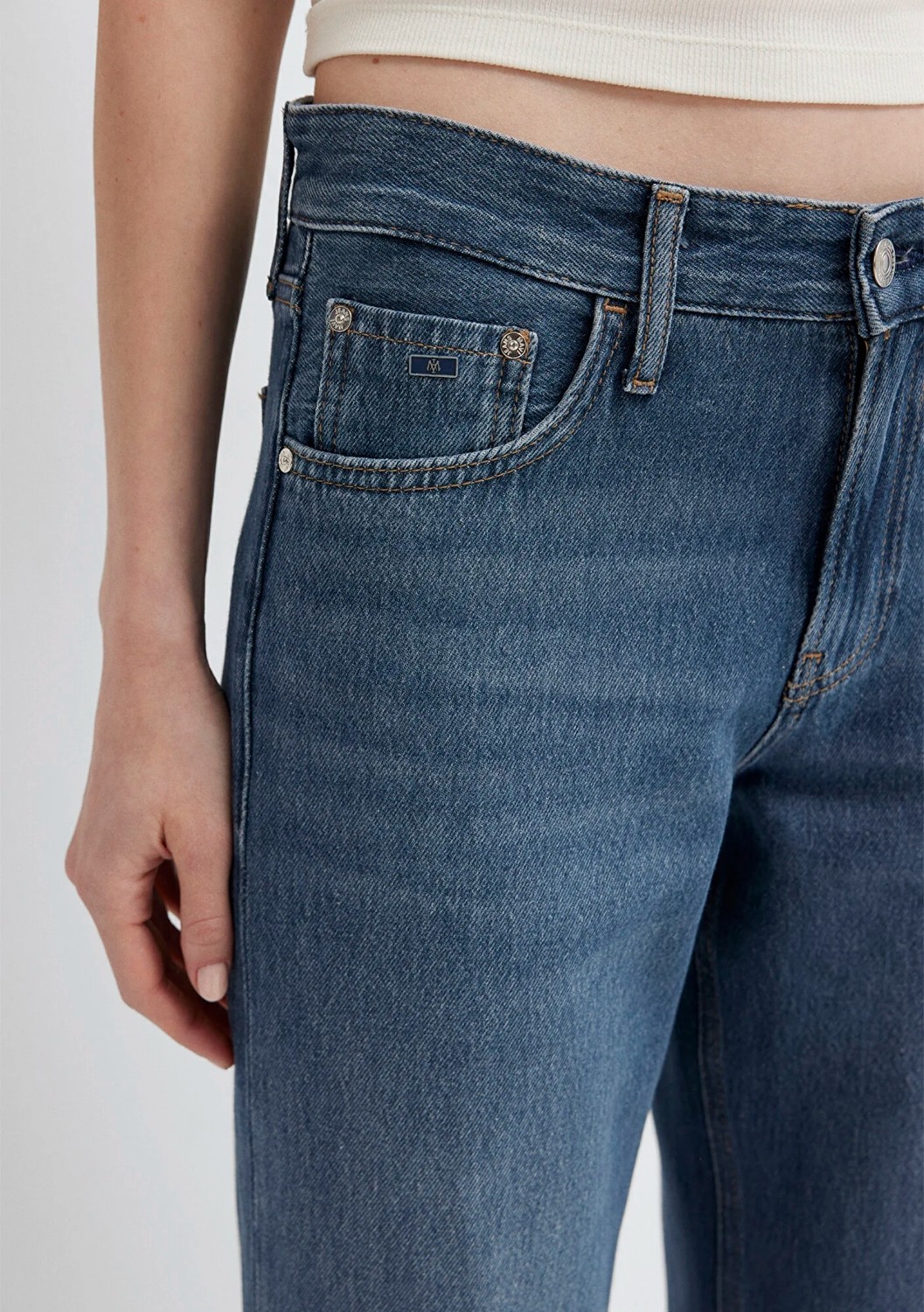 Mavi Lovely Classic Denim Puslu Koyu Mavi Jean Pantolon 1012645-A3167 görsel 8