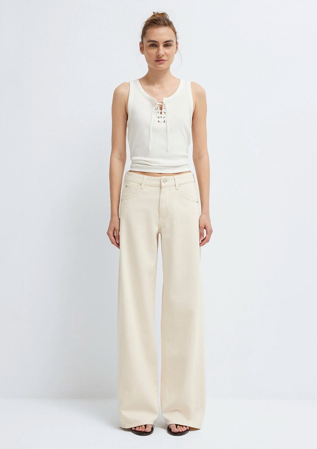 Mavi Siena Iconic Krem Jean Pantolon 1010763-A3903 görsel 4