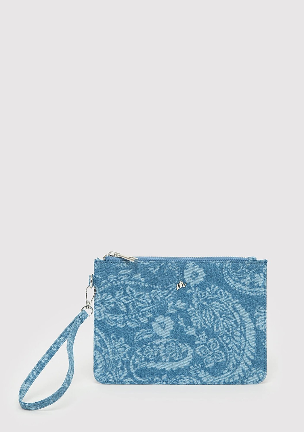 Mavi Etnik Desenli Denim El Çantası 1913944-82050