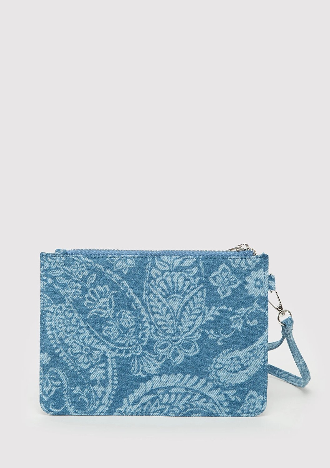 Mavi Etnik Desenli Denim El Çantası 1913944-82050 görsel 2