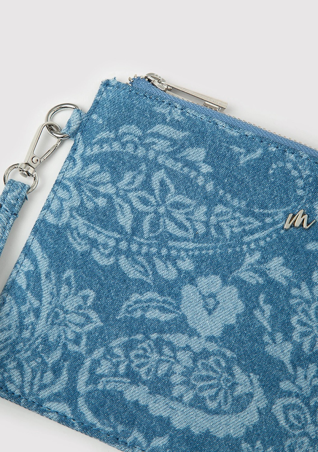 Mavi Etnik Desenli Denim El Çantası 1913944-82050 görsel 3