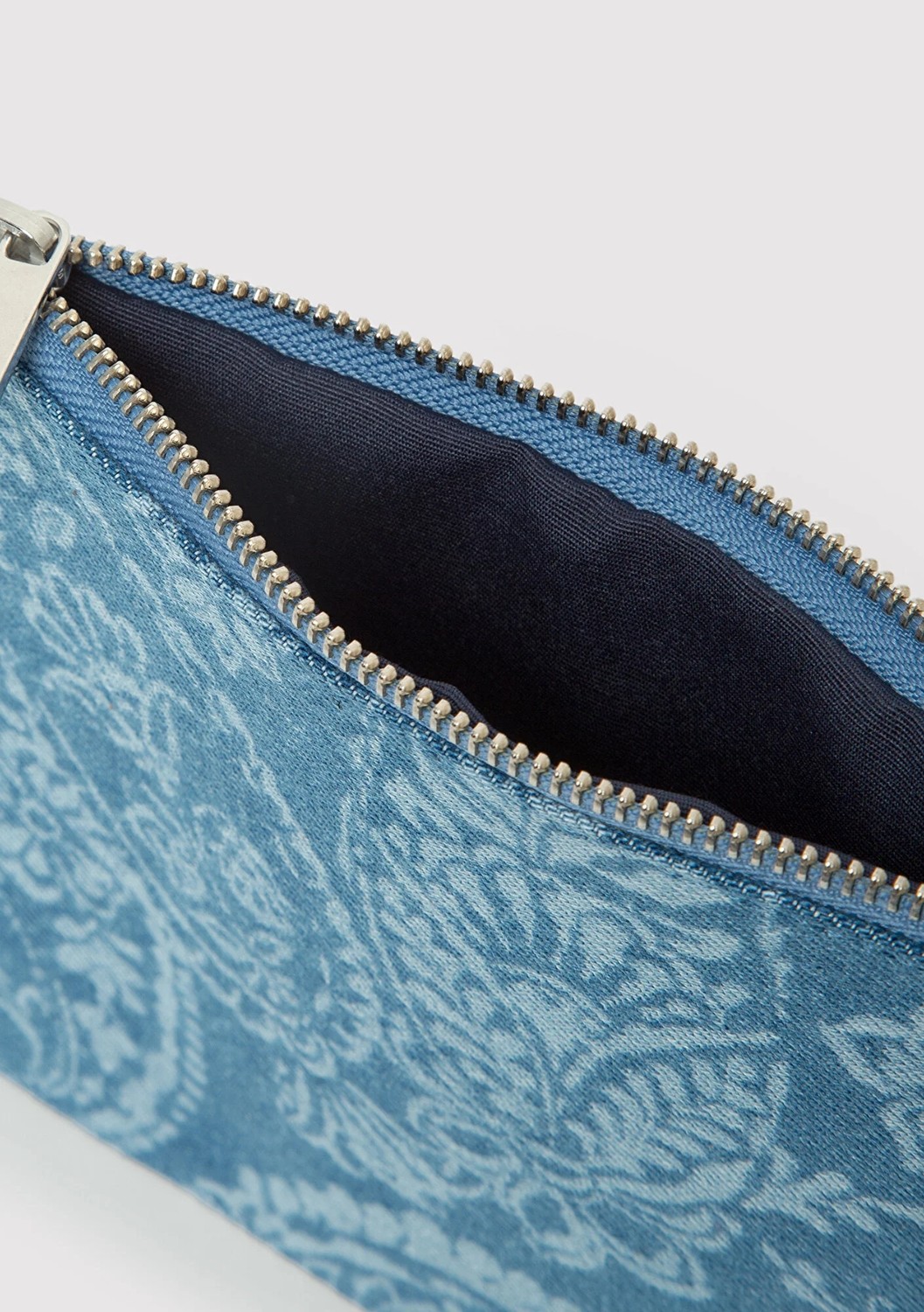 Mavi Etnik Desenli Denim El Çantası 1913944-82050 görsel 4