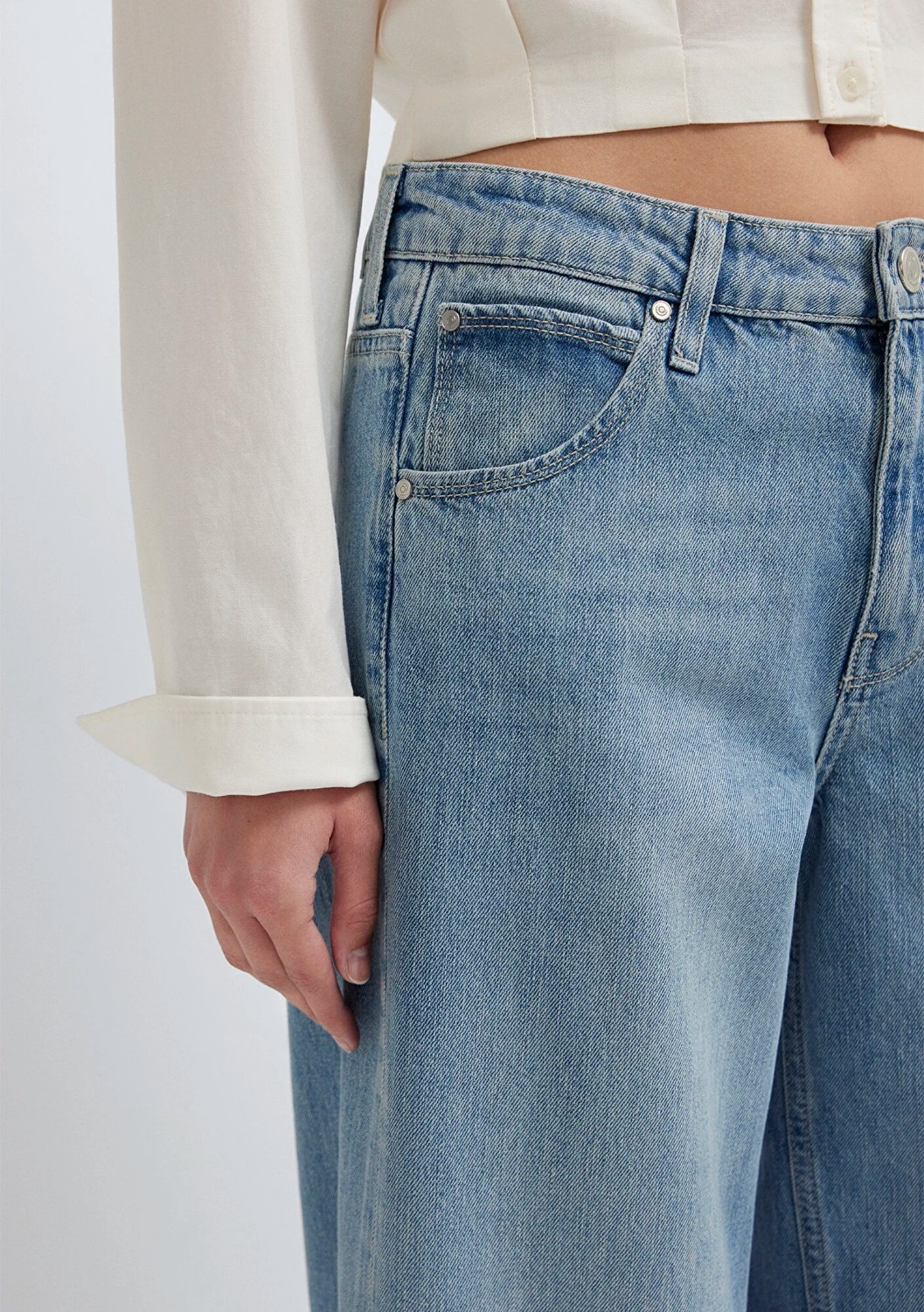 Mavi Siena Iconic Puslu Açık Mavi Jean Pantolon 1010763-A3902 görsel 8