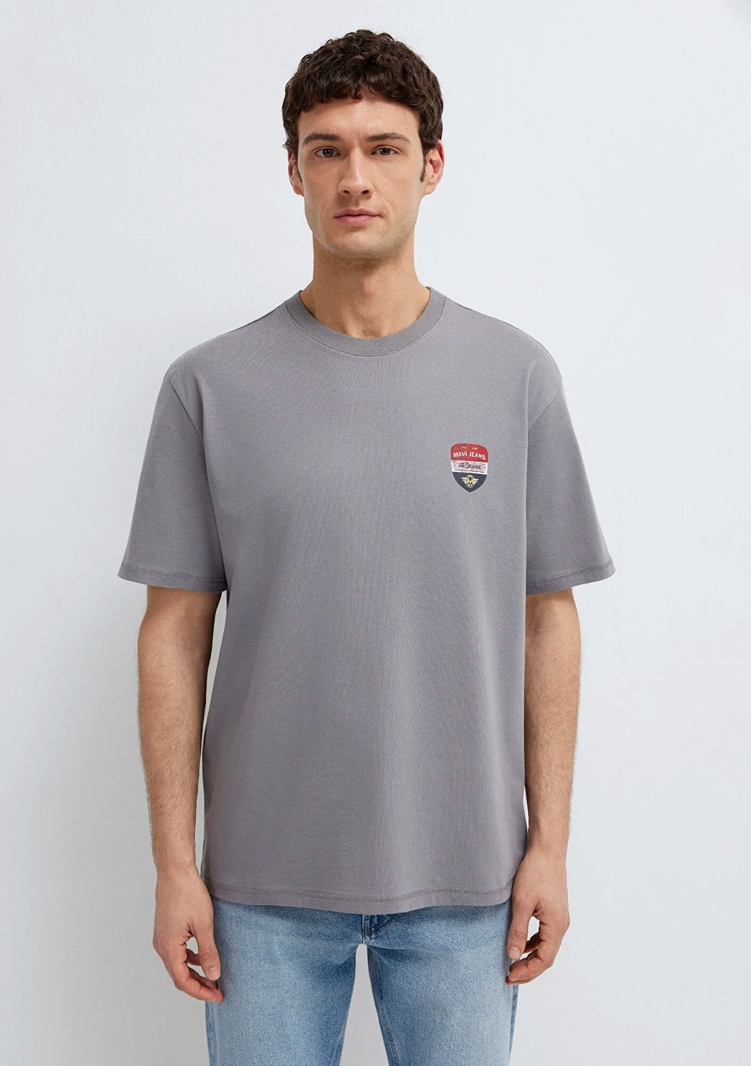 Mavi Jeans Baskılı Gri Tişört 0613599-85550 görsel 4
