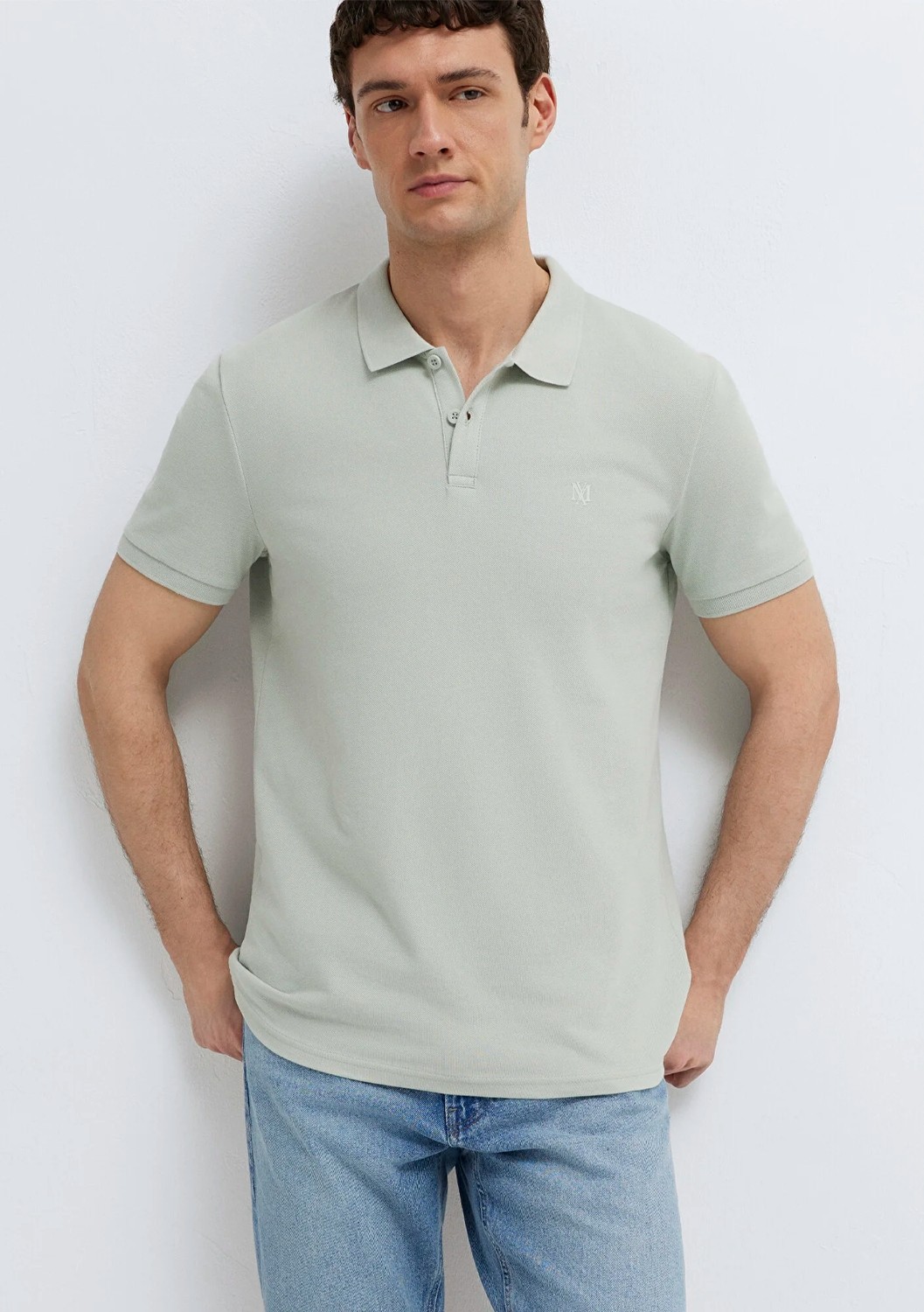 Mavi Mühür Logo Işlemeli Yeşil Polo Tişört 8804370148