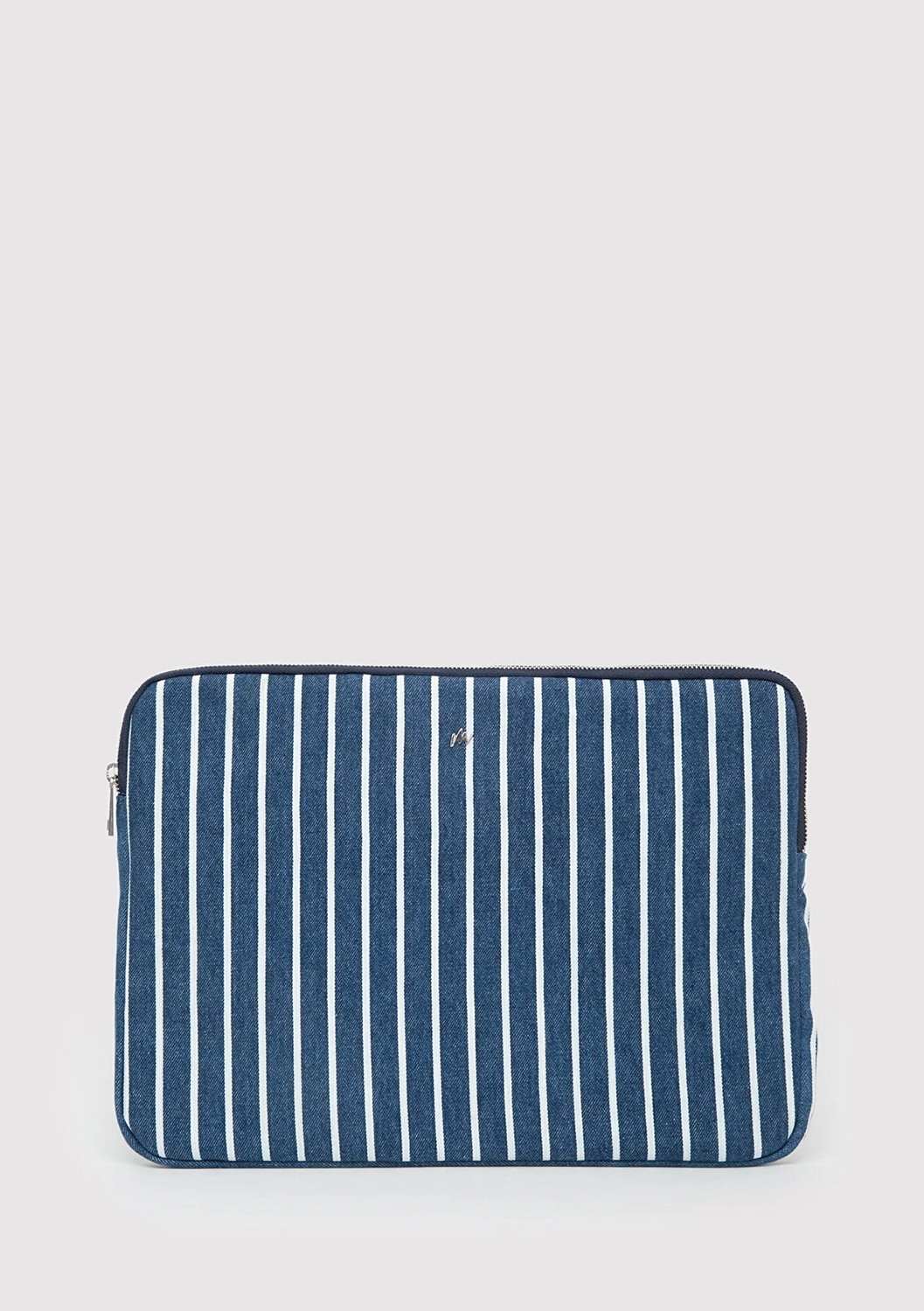 Mavi Çizgili Denim Laptop Çantası 1913824-32177