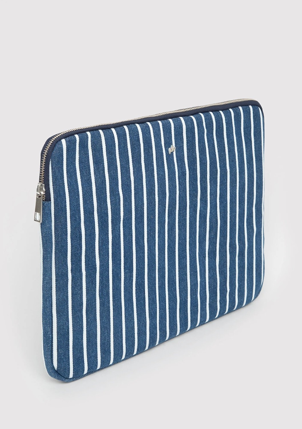 Mavi Çizgili Denim Laptop Çantası 1913824-32177 görsel 2