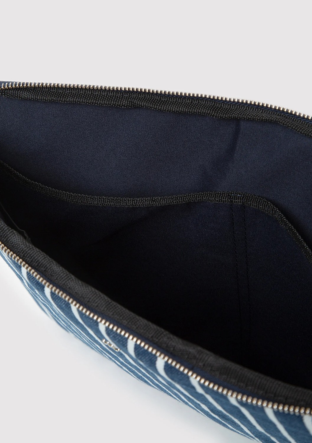 Mavi Çizgili Denim Laptop Çantası 1913824-32177 görsel 5