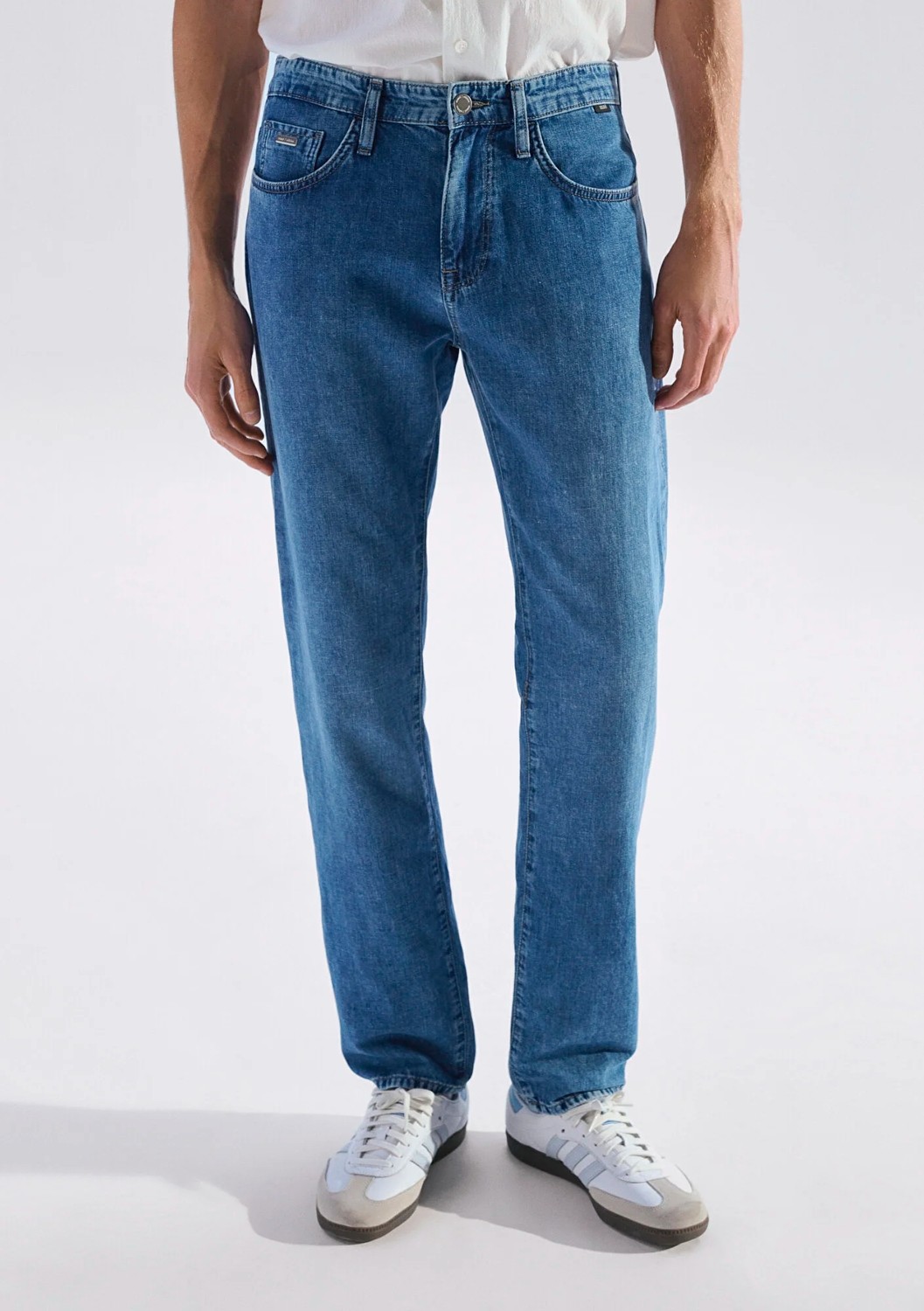 Mavi Lisbon Mavi Edition Indigo Mavisi Keten Karışımlı Jean Pantolon 0010039-A3297 görsel 4