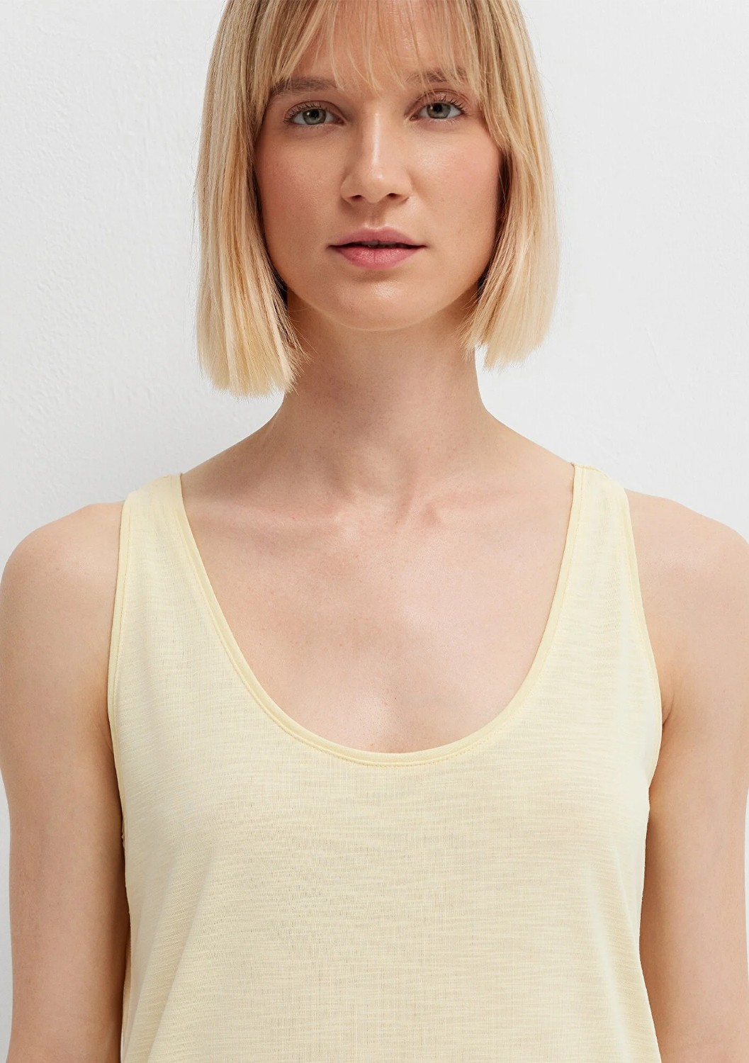 Mavi (Tencel™) Modal Karışımlı Sarı Atlet 1613216-84571 görsel 5