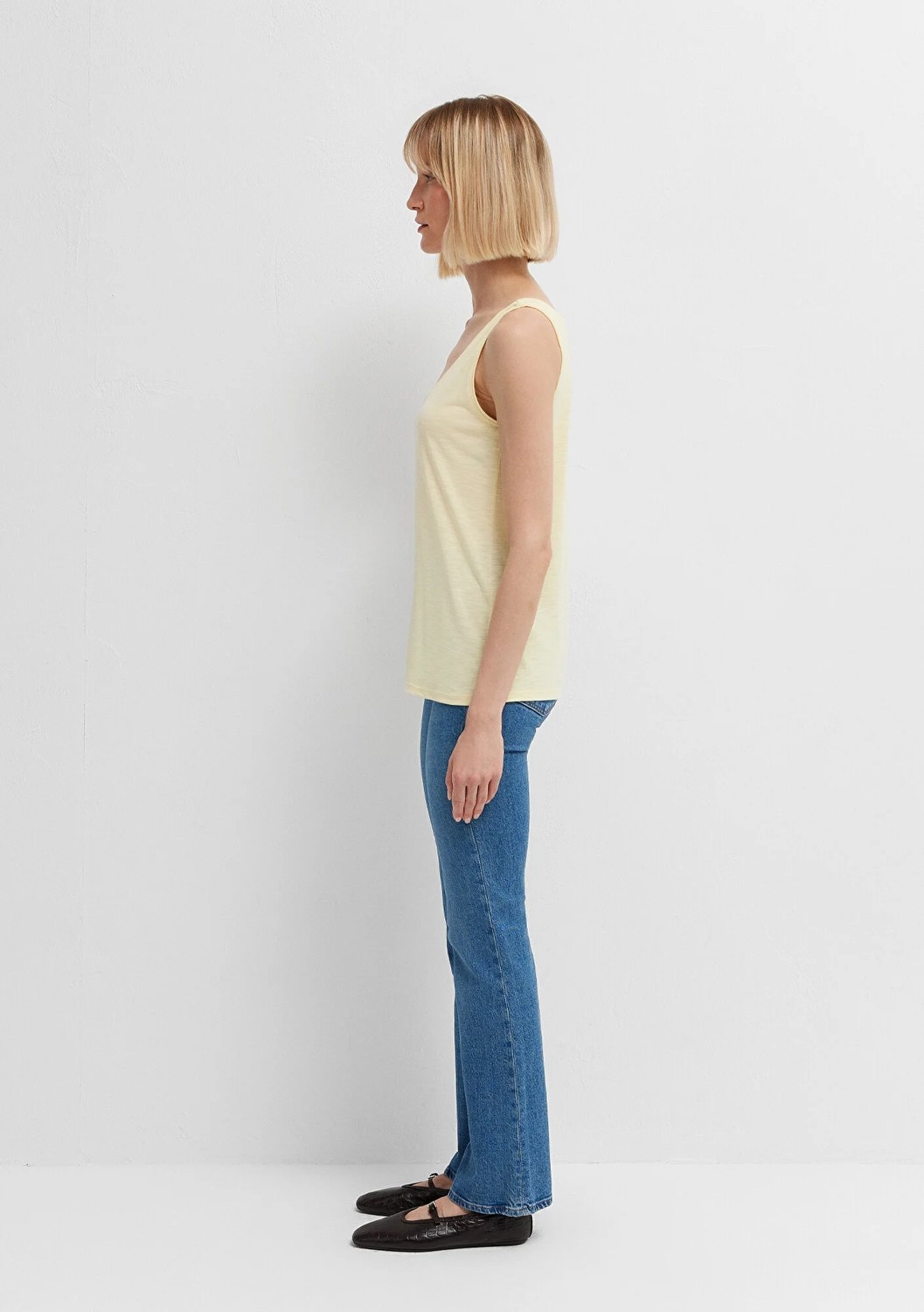 Mavi (Tencel™) Modal Karışımlı Sarı Atlet 1613216-84571 görsel 7