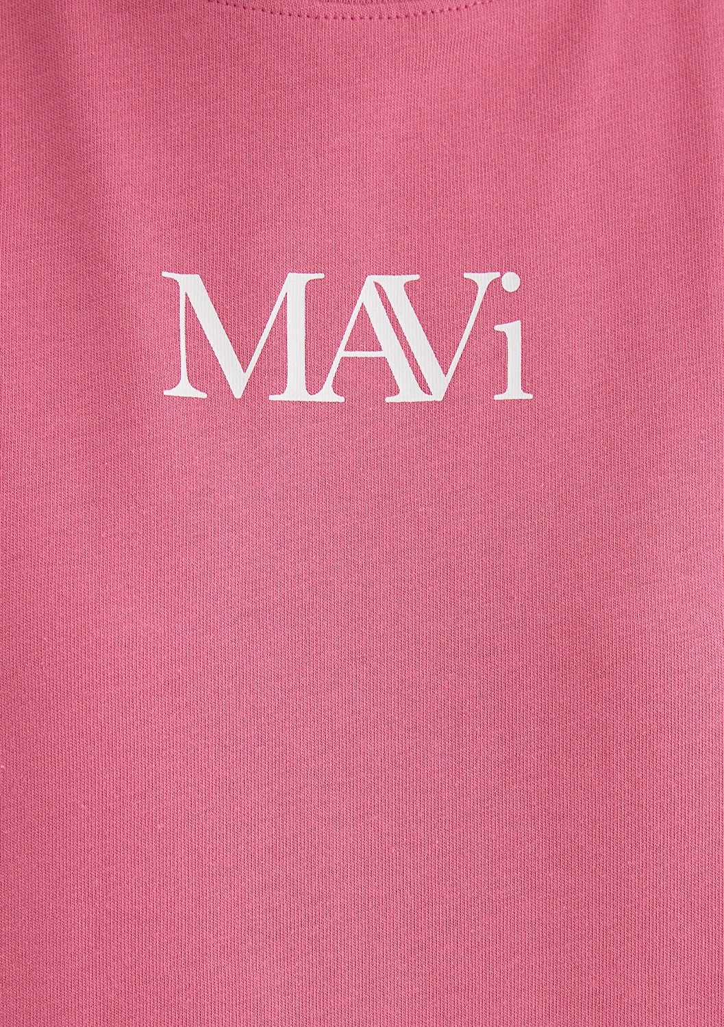 Mavi Logo Baskılı Pembe Tişört 1611593-84680 görsel 6