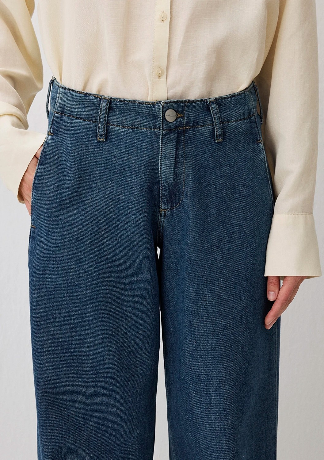 Mavi Maribel Mavi Edition Puslu Indigo Mavisi Jean Pantolon 1012666-90558 görsel 6