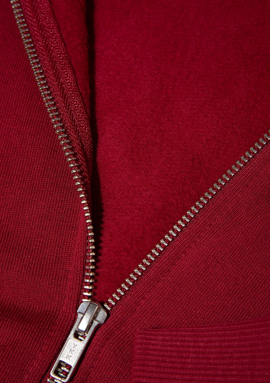 Mavi Logo Baskılı Kapüşonlu Fermuarlı Bordo Sweatshirt 1S10178-85493 görsel 6