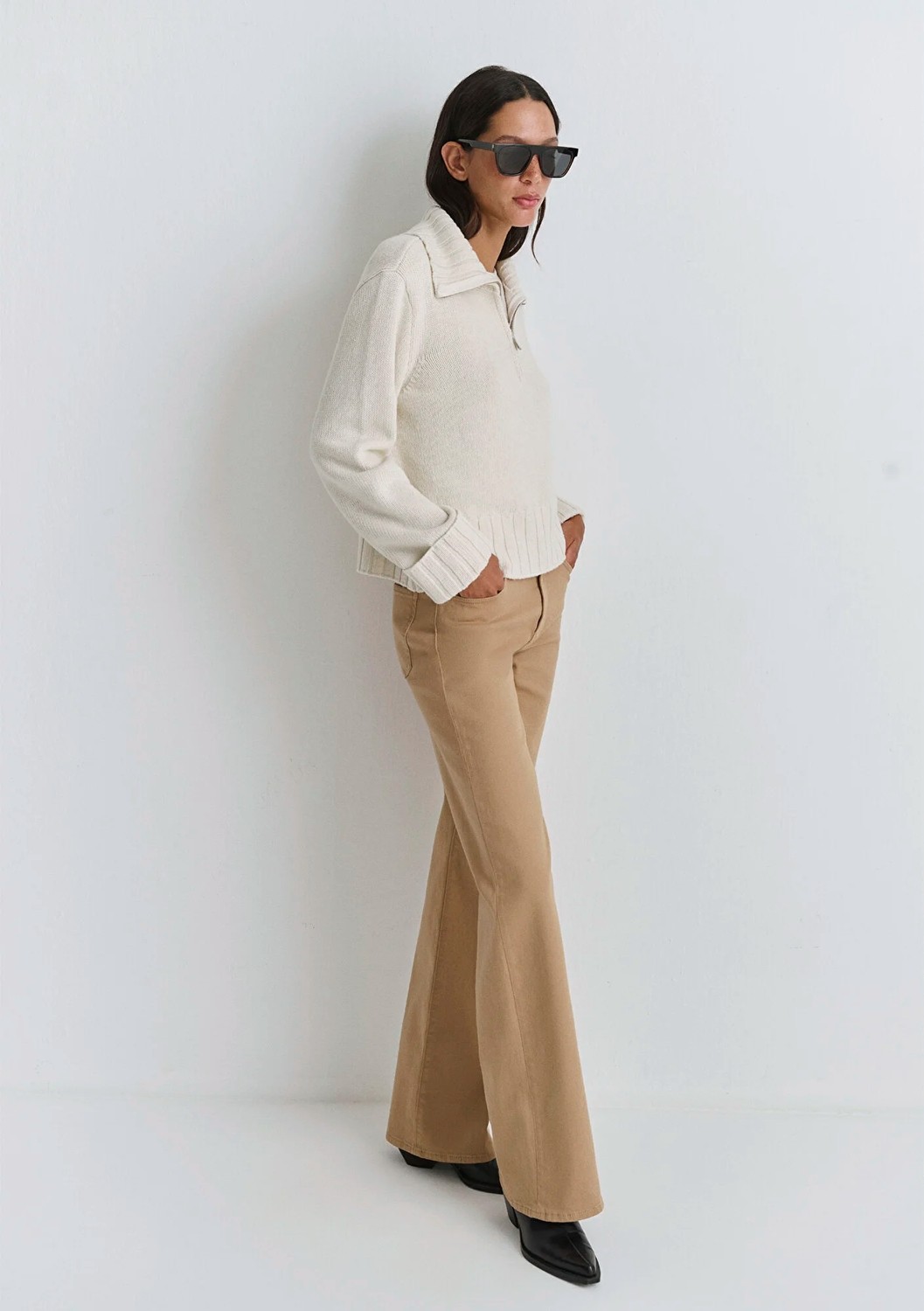Mavi Malibu Bej Gabardin Pantolon 1010152-91198 görsel 3