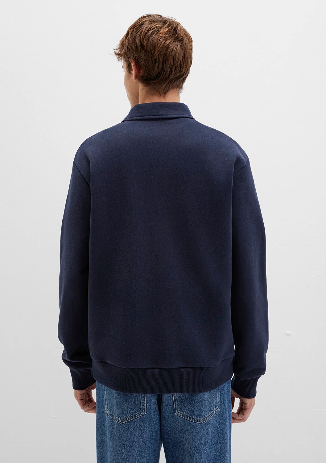 Mavi M Logo Baskılı Lacivert Sweatshirt 0S10494-70490 görsel 4