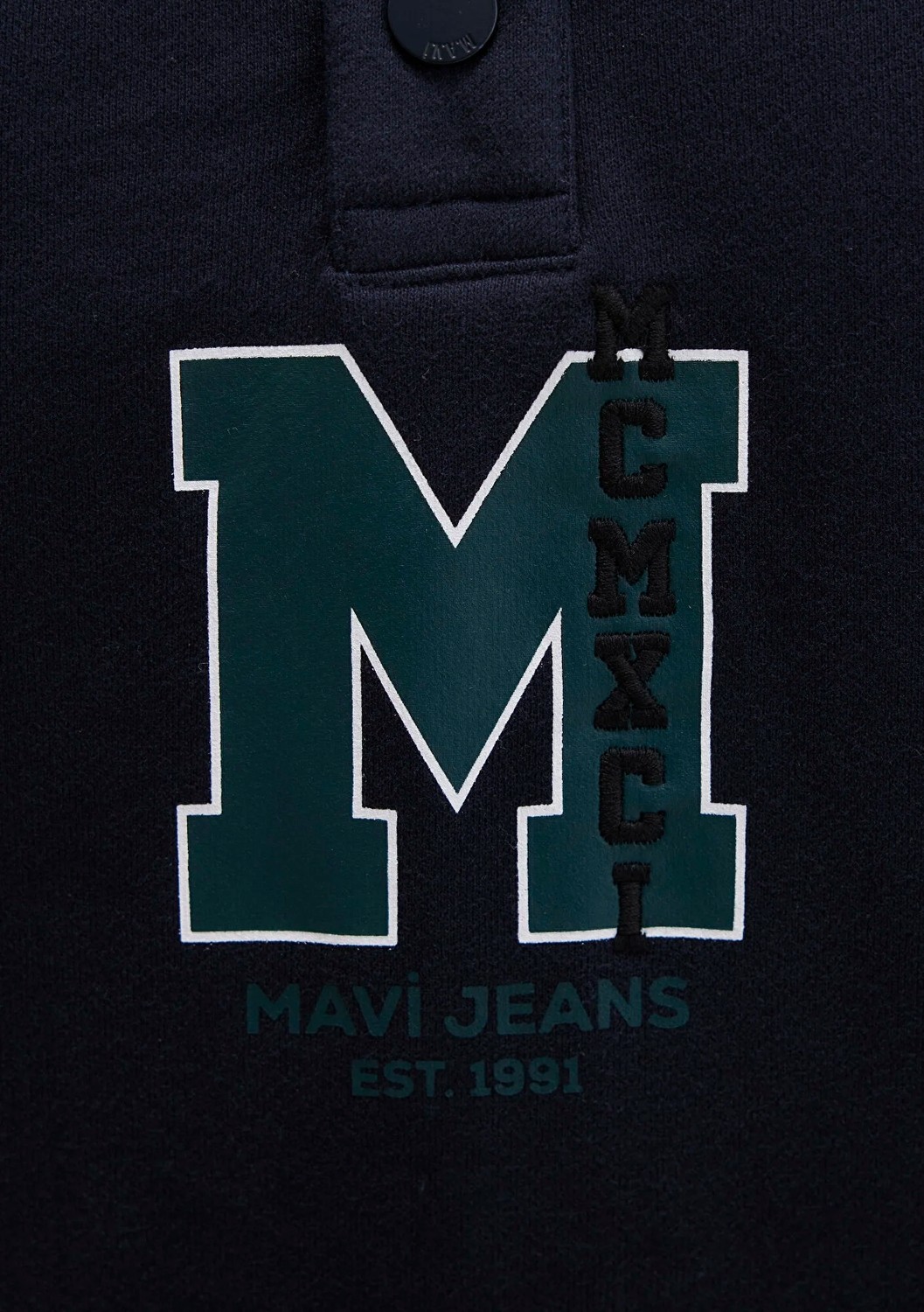 Mavi M Logo Baskılı Lacivert Sweatshirt 0S10494-70490 görsel 6