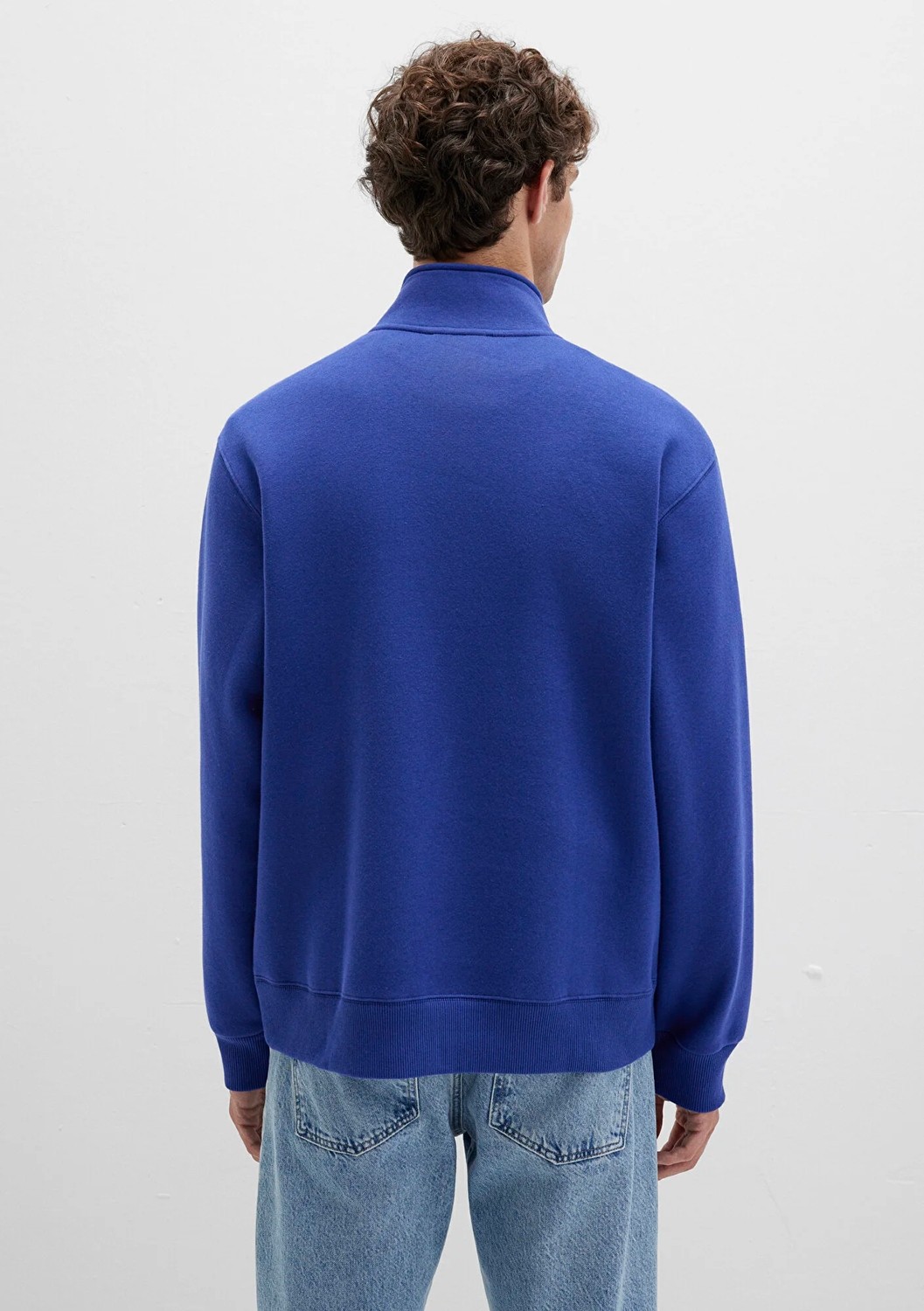 Mavi Winners Club Baskılı Mavi Polo Sweatshirt 0S10488-70695 görsel 5