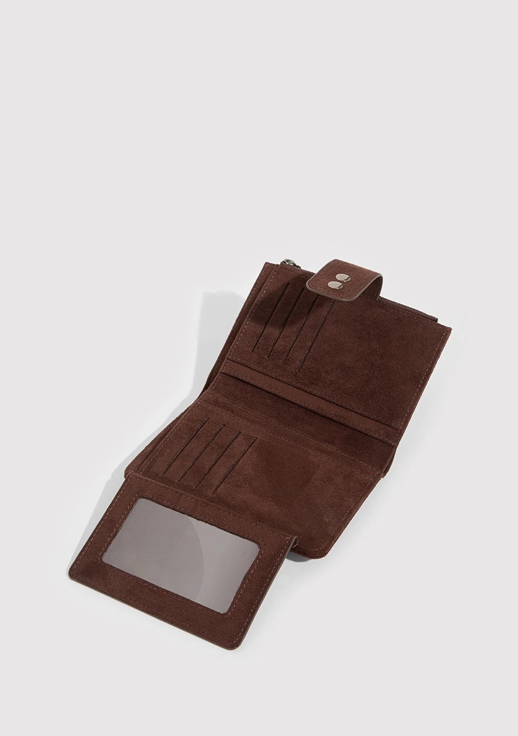 Mavi Suni Süet Kahverengi Cüzdan 1913951-70221 görsel 4