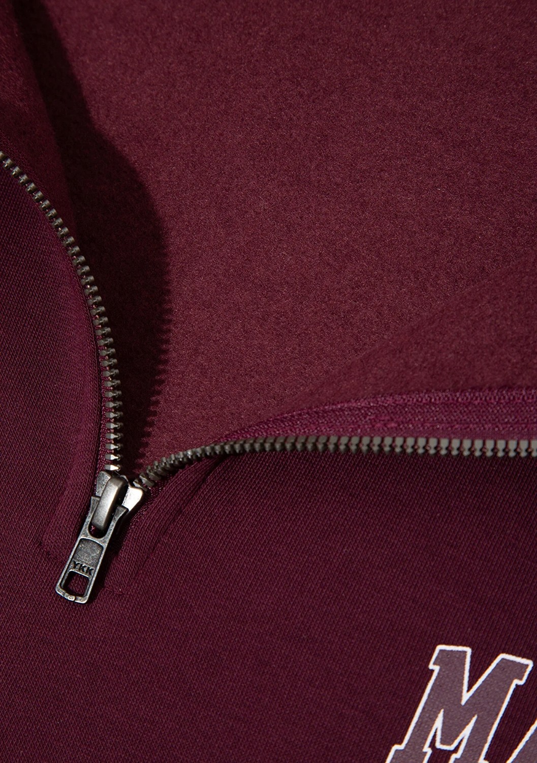 Mavi Logo Baskılı Yarı Fermuarlı Bordo Sweatshirt 0S10208-70434 görsel 7