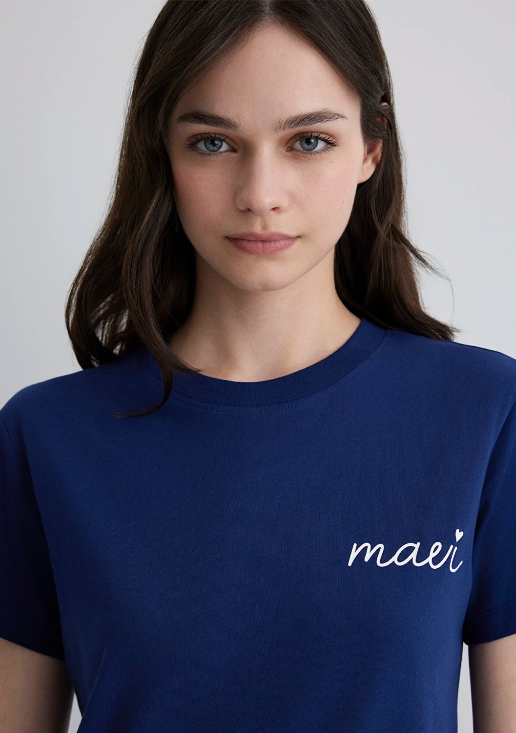 Mavi Logo Baskılı Lacivert Tişört 1612962-70722 görsel 4